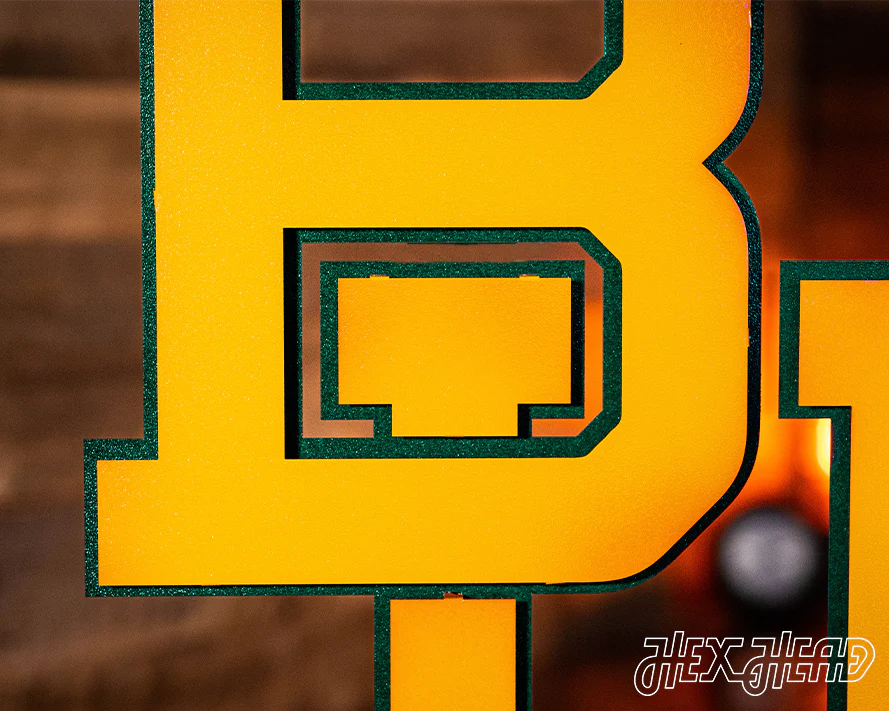 Baylor "BU" Logo 3D Vintage Metal Wall Art - Image 8