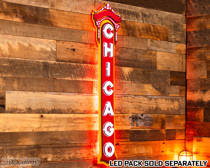 Chicago Theater 3D Vintage Metal Wall Art - Image 3