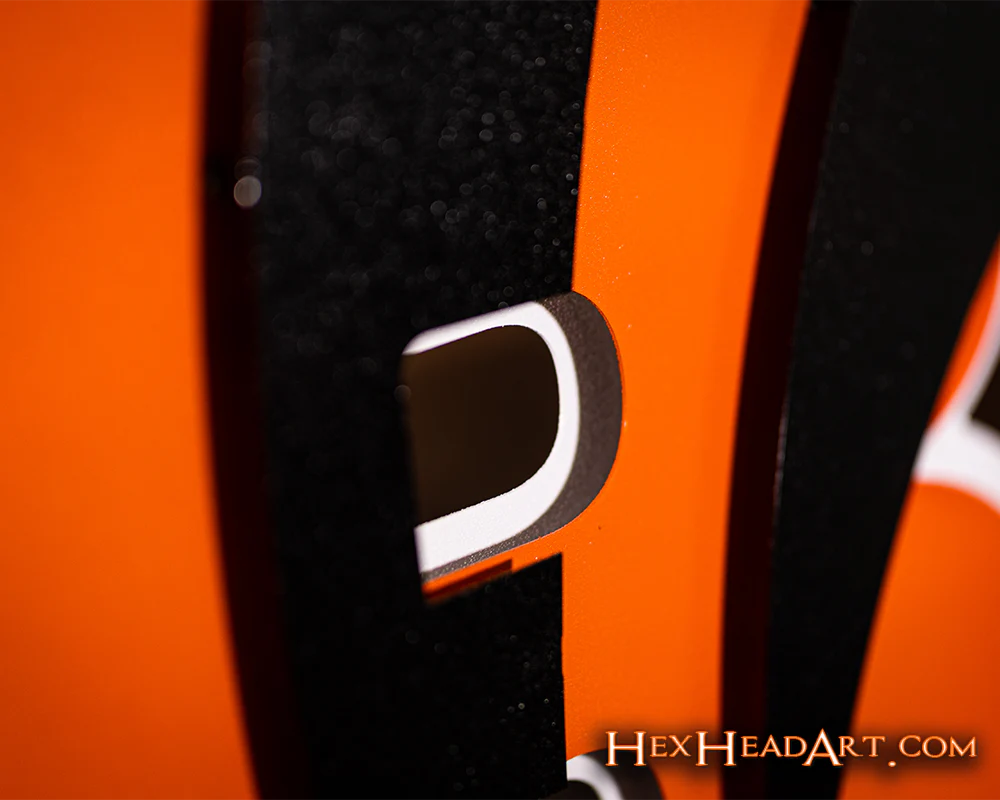 Cincinnati Bengals "Striped B" 3D Vintage Metal Wall Art - Image 8