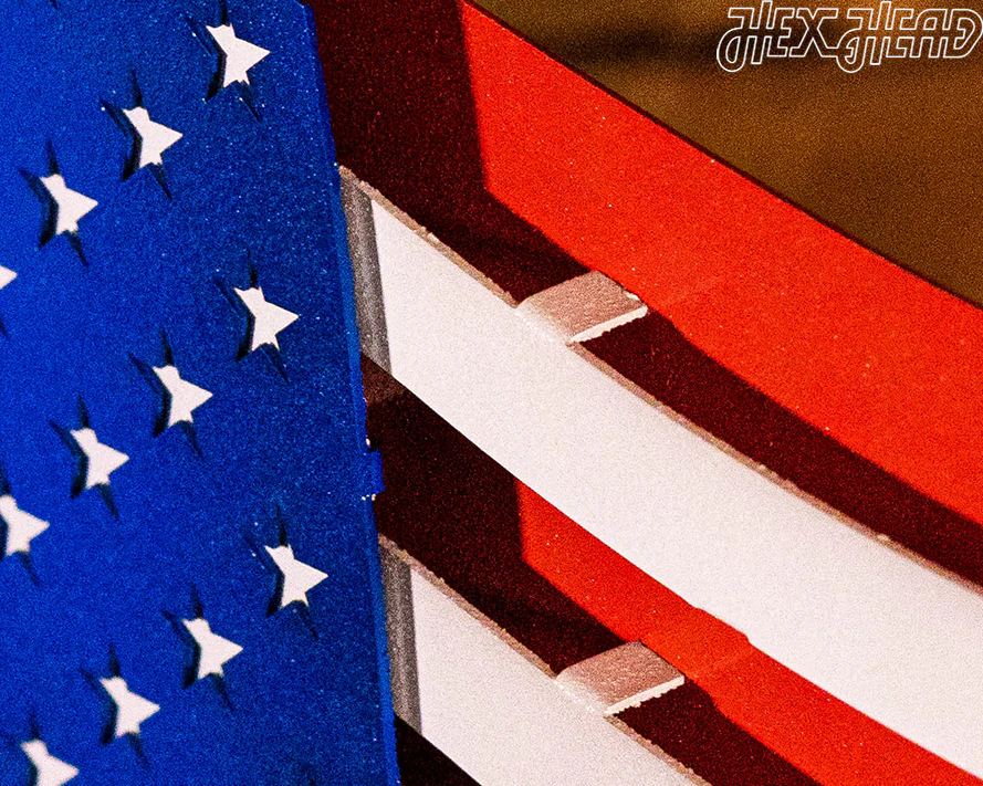 OLD GLORY! Waving American Flag 3D Vintage Metal Wall Art - Image 5