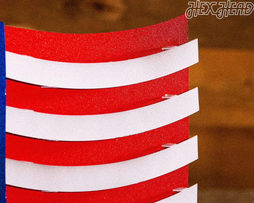 OLD GLORY! Waving American Flag 3D Vintage Metal Wall Art - Image 9