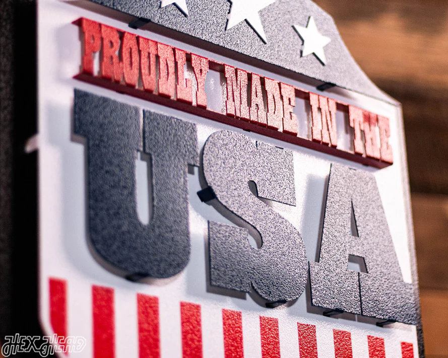Proudly Made in the USA! 3D Vintage Metal Art - Image 6