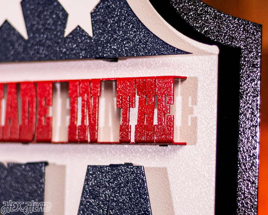 Proudly Made in the USA! 3D Vintage Metal Art - Image 8
