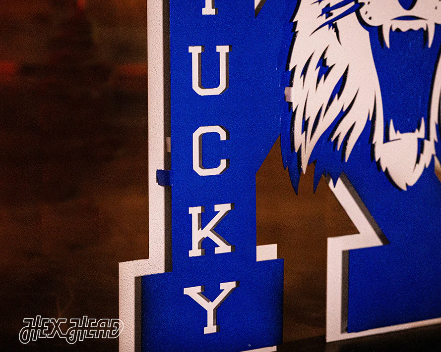 Kentucky Wildcats OUT of the VAULT, Vintage 70's Power K 3D Metal Wall Art - Image 12